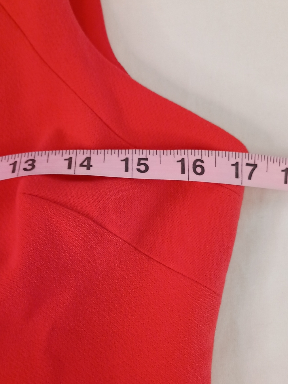 Banana Republic Orange-Red Faux Wrap Dress | Size 6 | Classic - Picture 6 of 8